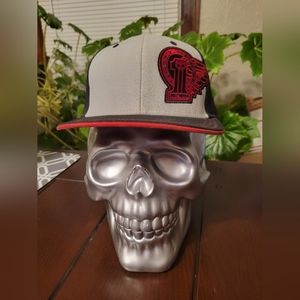 Harley Davidson 59fifty "Full Speed" fitted hat 7-3/8 Black Red Gray